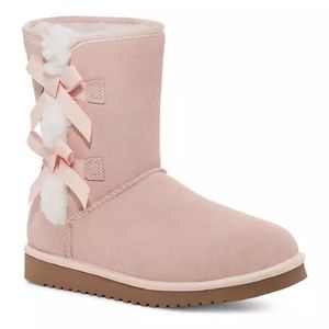 Koolaburra by Ugg ‘Victoria’ Pink Short Bow Boots Size 8 NWT